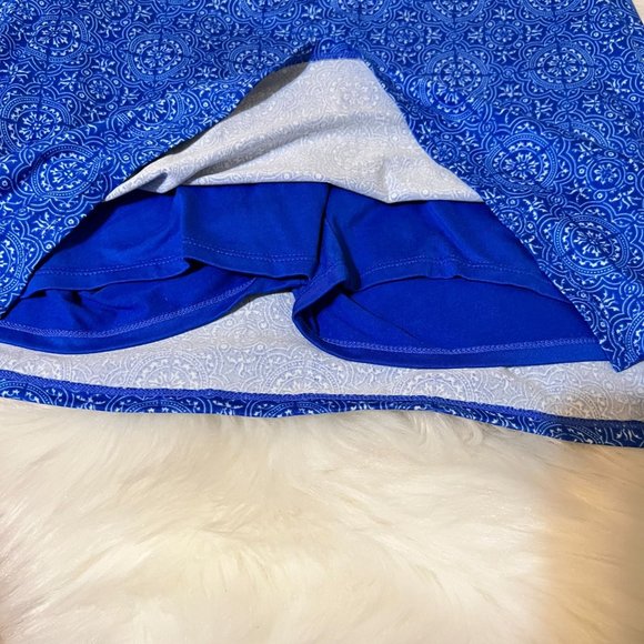 Tranquility By Colorado Clothing  SKIRT WITH SHORTS, Blue, size S - Picture 4 of 5